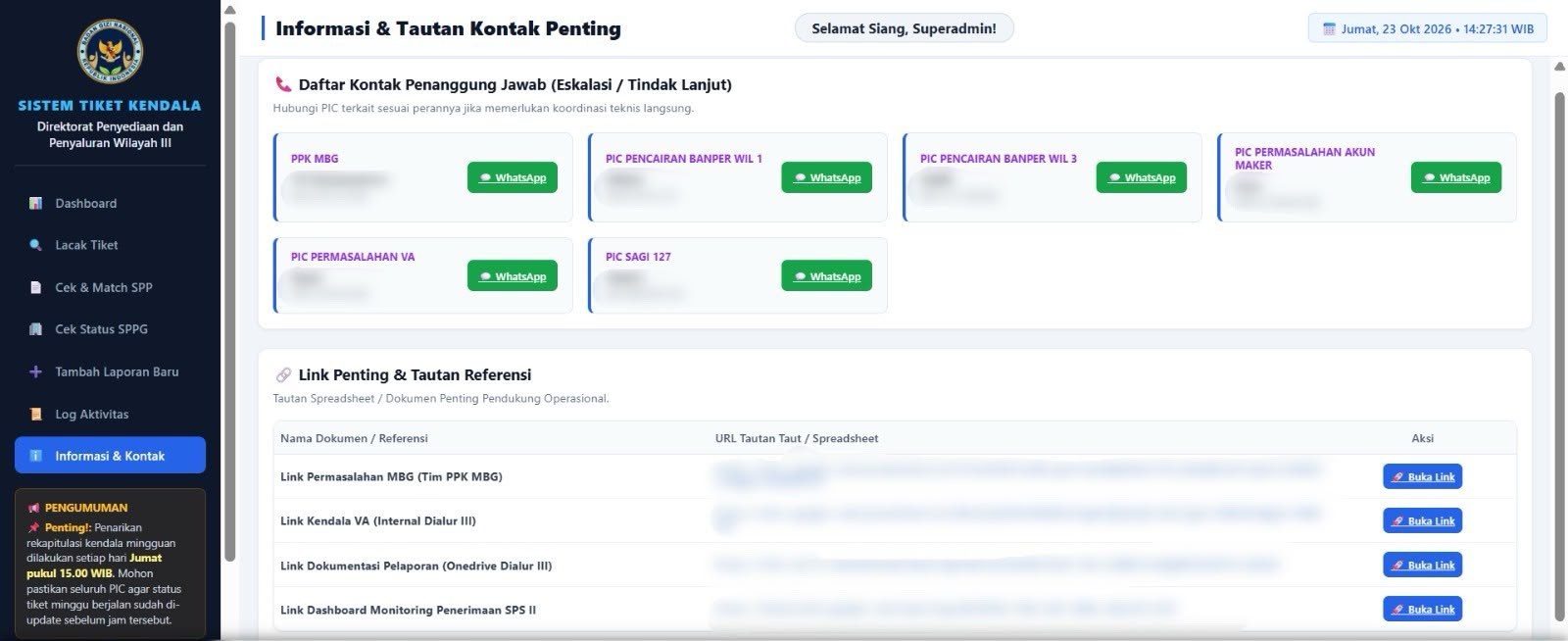 Sistem Tiket Kendala — field issue ticketing system