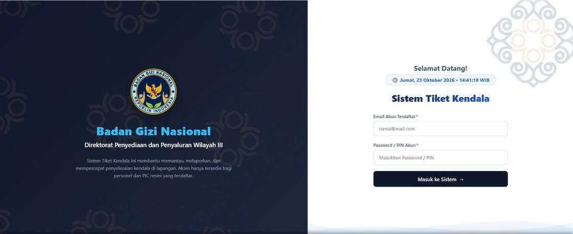Sistem Tiket Kendala &mdash; field issue ticketing system
