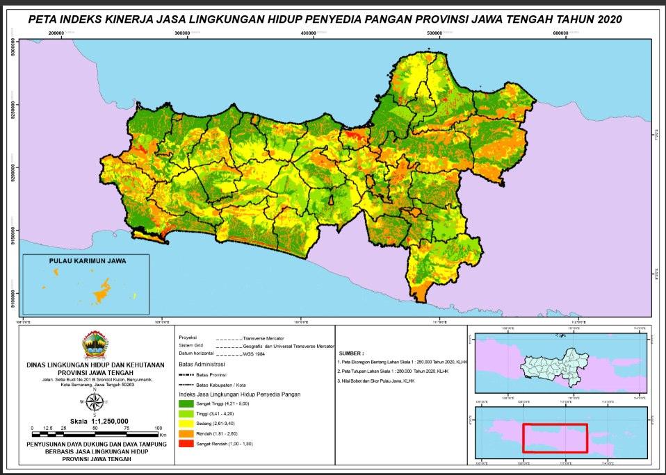 Thematic mapping for a provincial environmental analysis