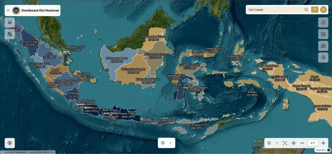 GINA &mdash; geospatial platform for public programme data