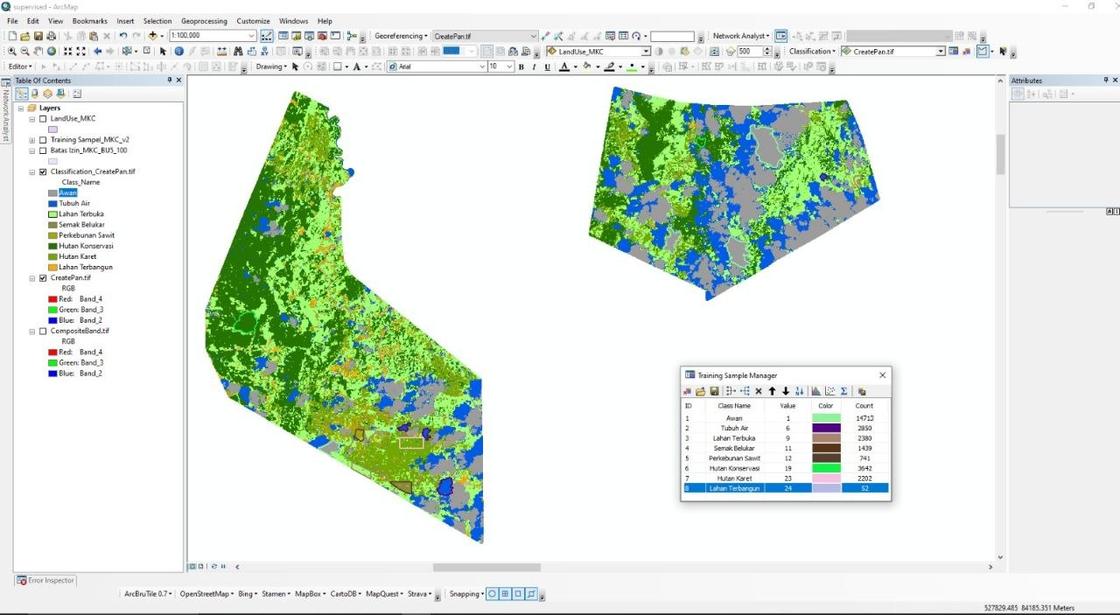 Spatial databases behind plantation operations