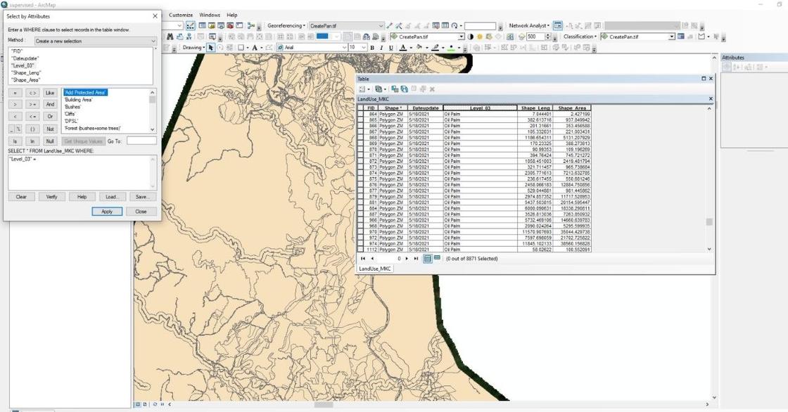 Spatial databases behind plantation operations